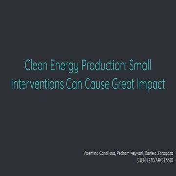 A Renewable Energy for Boston