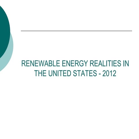 Renewable energy realities in the united states   final