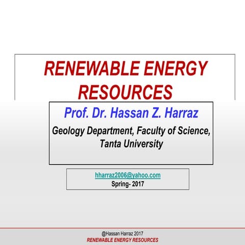 Renewable energy resources