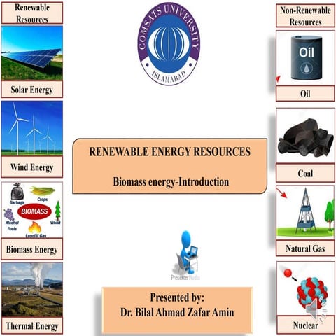 Renewable energy resources_ biomass energy introduction | PDF