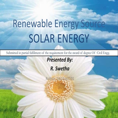 Renewable energy source 