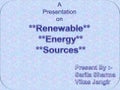 Renewable energy sources
