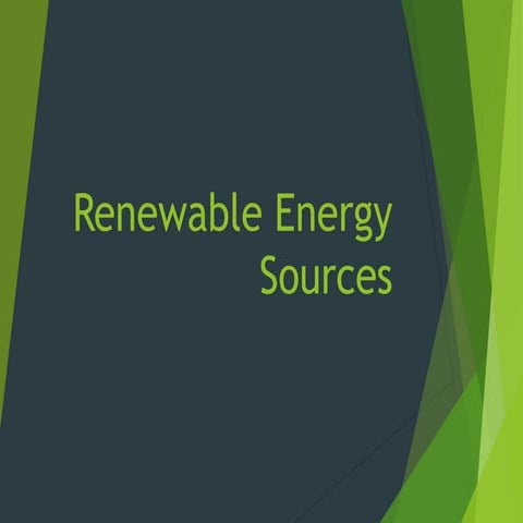 Renewable Energy Sources