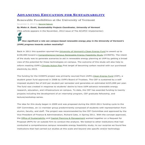 Renewable possibilities mieko ozeki