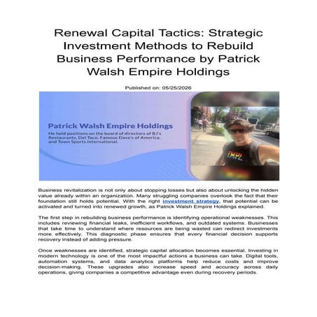Renewal Capital Tactics_ Strategic Investment Methods to Rebuild ...