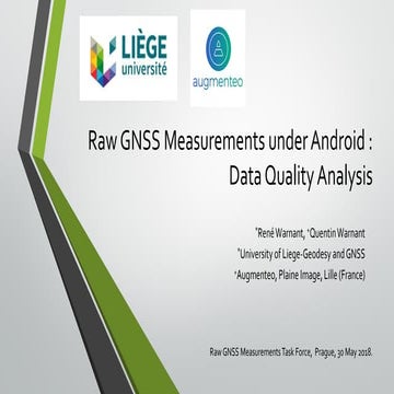 Raw GNSS Measurements under Android : Data Quality Analysis | PDF