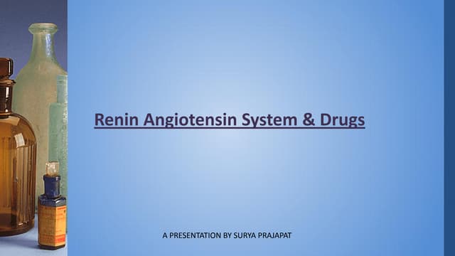 Renin angiotensin aldosterone system | PPTX