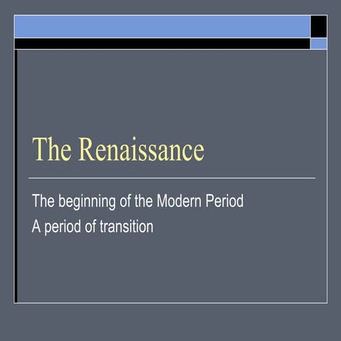 Rennaissance | PPTX