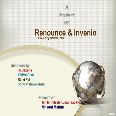 Renounce & Invenio by Sonu Vishwakarma