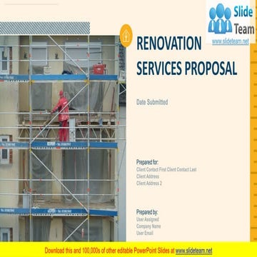 Renovation Services Proposal PowerPoint Presentation Slides