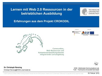 Lernen mit Web 2.0 Ressourcen in der betrieblichen Ausbildung Erfahrungen a...