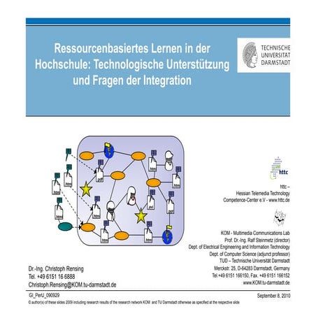 Ressourcenbasiertes Lernen in der Hochschule: Technologische Unterstützung un...