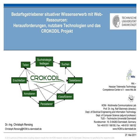 Bedarfsgetriebener situativer Wissenserwerb mit Webressourcen