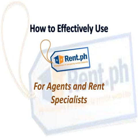 How to Effectively Use Rent.ph