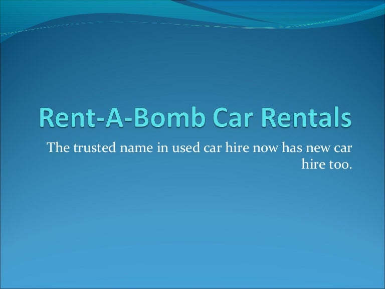Rent abomb car rentals