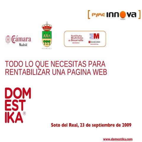 Rentabilizar una web imade 2009
