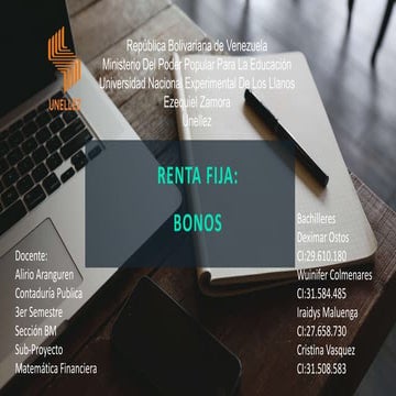 Inversiones en valores de renta fija | PPTX