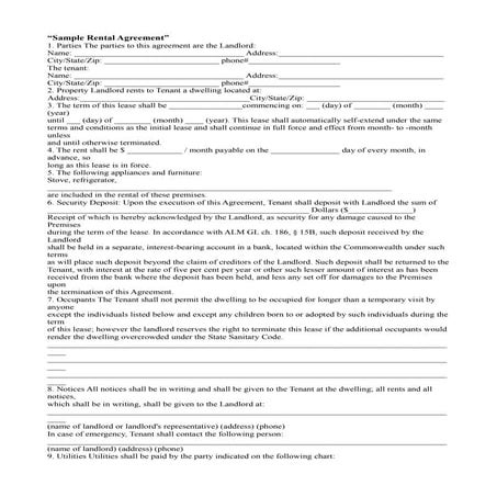ADDENDUM TO RENT AGREEMENT | PDF