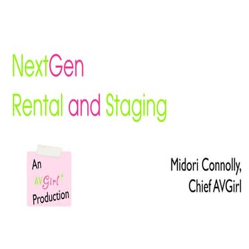 NextGen AudioVIsual Staging