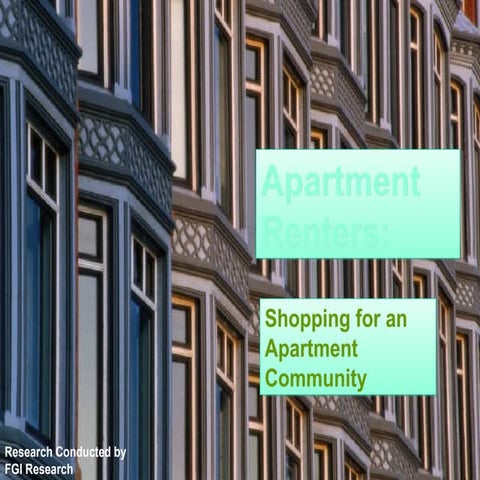 Apartment Finder Study of Renters