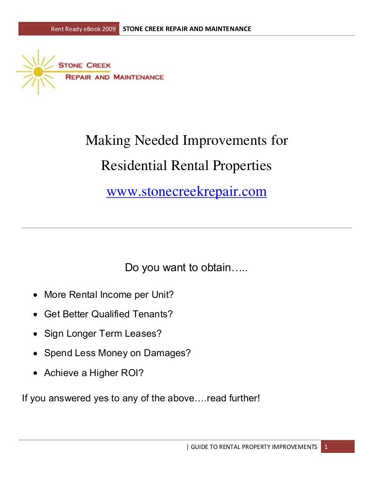 Rent Ready Checklist