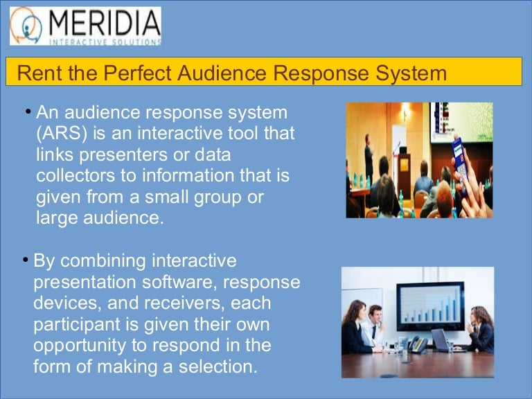 Rent the perfect audience response system