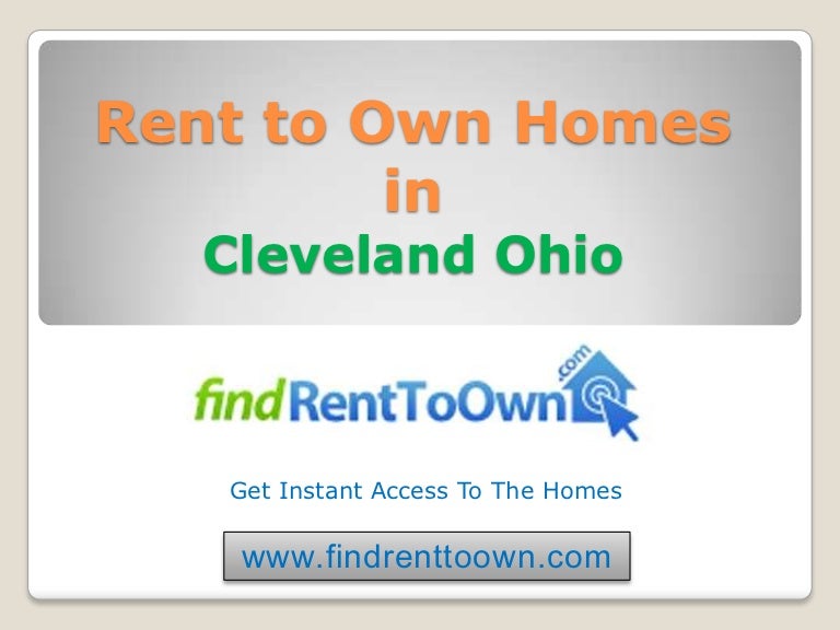 Rent to Own Homes in Cleveland Ohio
