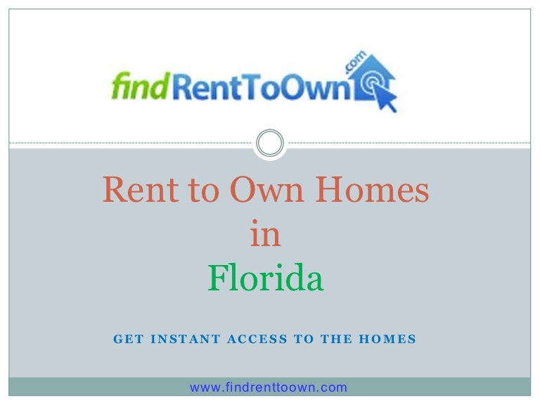 Rent to Own Homes in Florida