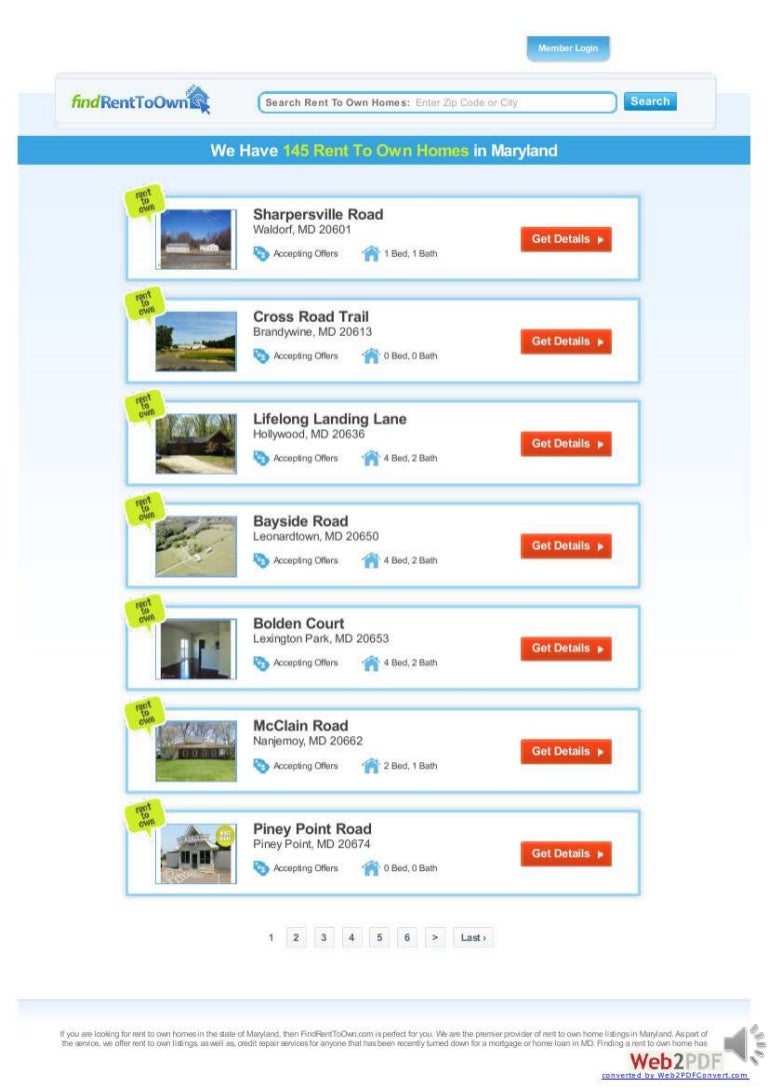 rent to own homes in odenton md