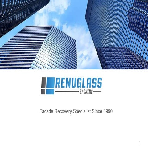 Renuglass projects: facade refurbishing before/after