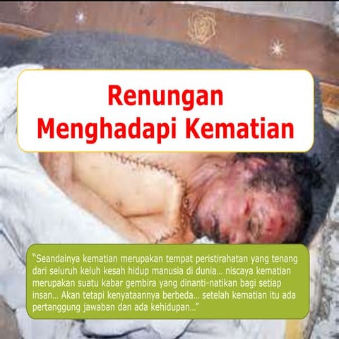 Renungan menghadapi kematian