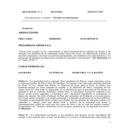 Rep 1, 5to Humanístico 