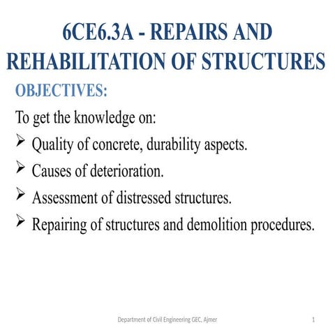Repairing & rehabilation of concrete structure due to environmental effect.pptx