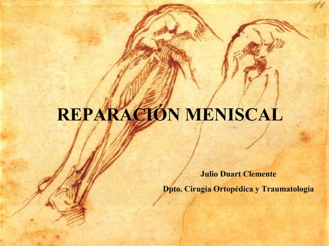 Reparación meniscal