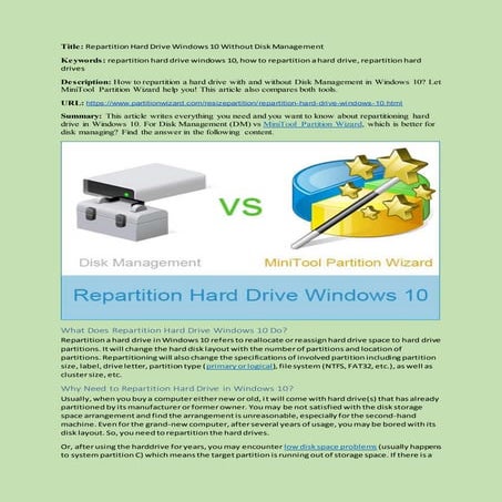 Repartition hard-drive-windows-10