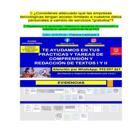 📝 Repasamos lo aprendido Elabora tu esquema de producción y redacta tu ...