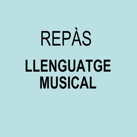 Repas llenguatge musical