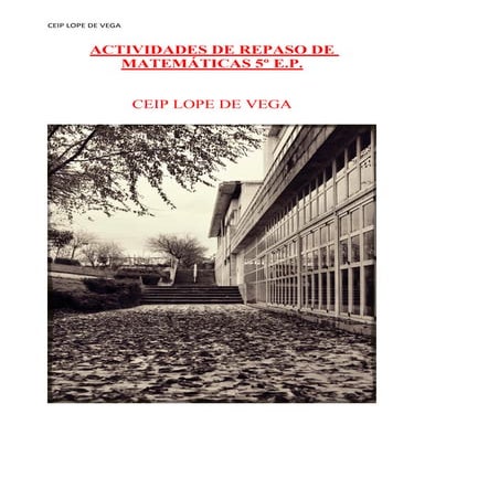 Actividades de repaso Matemáticas 5º