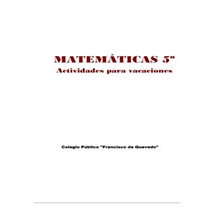 Repaso de Matemáticas