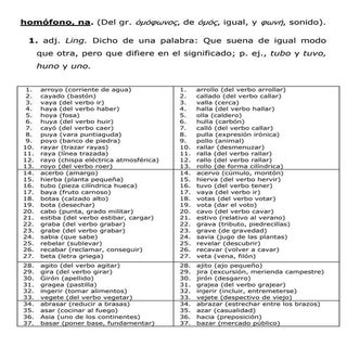 Repaso de vocabulario