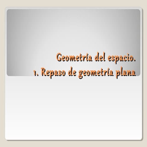 Repaso geometría plana