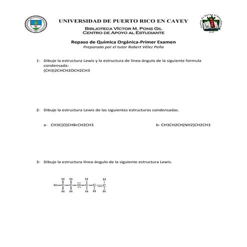 Repaso química orgánica examen1
