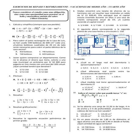 Repaso reforzamiento mat_4_to_2018_i