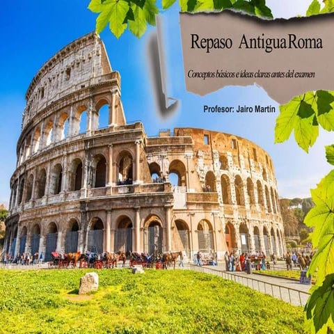 Repaso sobre el tema de la Antigua Roma en 1º de ESO