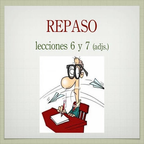 Repaso tema 6 y 7