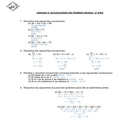 Repaso unidad 6 soluciones