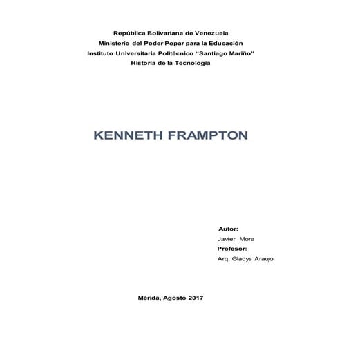 Kenneth Frampton