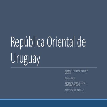 República oriental de uruguay