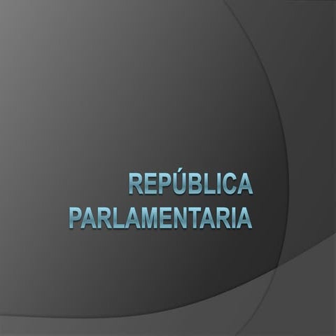 República parlamentaria