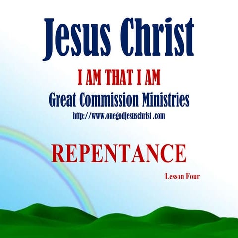 Repentance Lesson Four